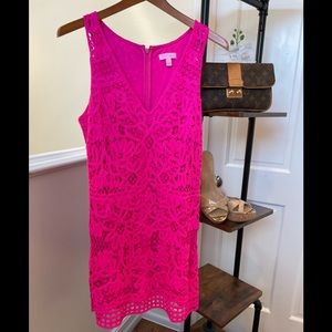 💗🌴LILLY PULITZER Astrid Crochet Knit Mini Dress L